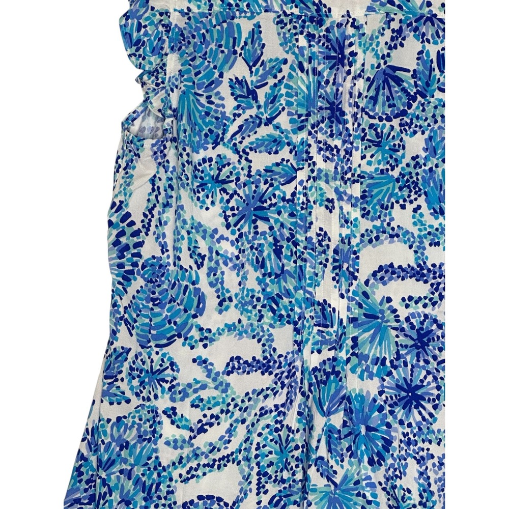 Lilly‎ Pulitzer Joan Tunic Dress Medium Shell Me you Love Me Print Floral Resort - Picture 7 of 12